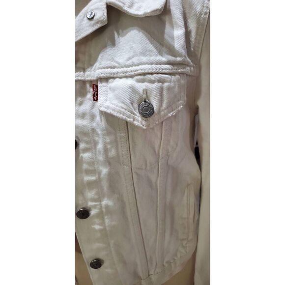 LADIES VINTAGE LEVI STRAUSS AND CO  HAND PAINTED DENIM JACKET - Picture 5 of 7